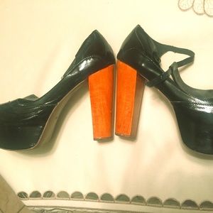 Jeffrey Campbell Handmade Havana Black Sandal Heel